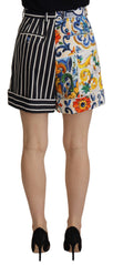 Dolce & Gabbana Multicolor Stripes Majolica Bermuda Shorts