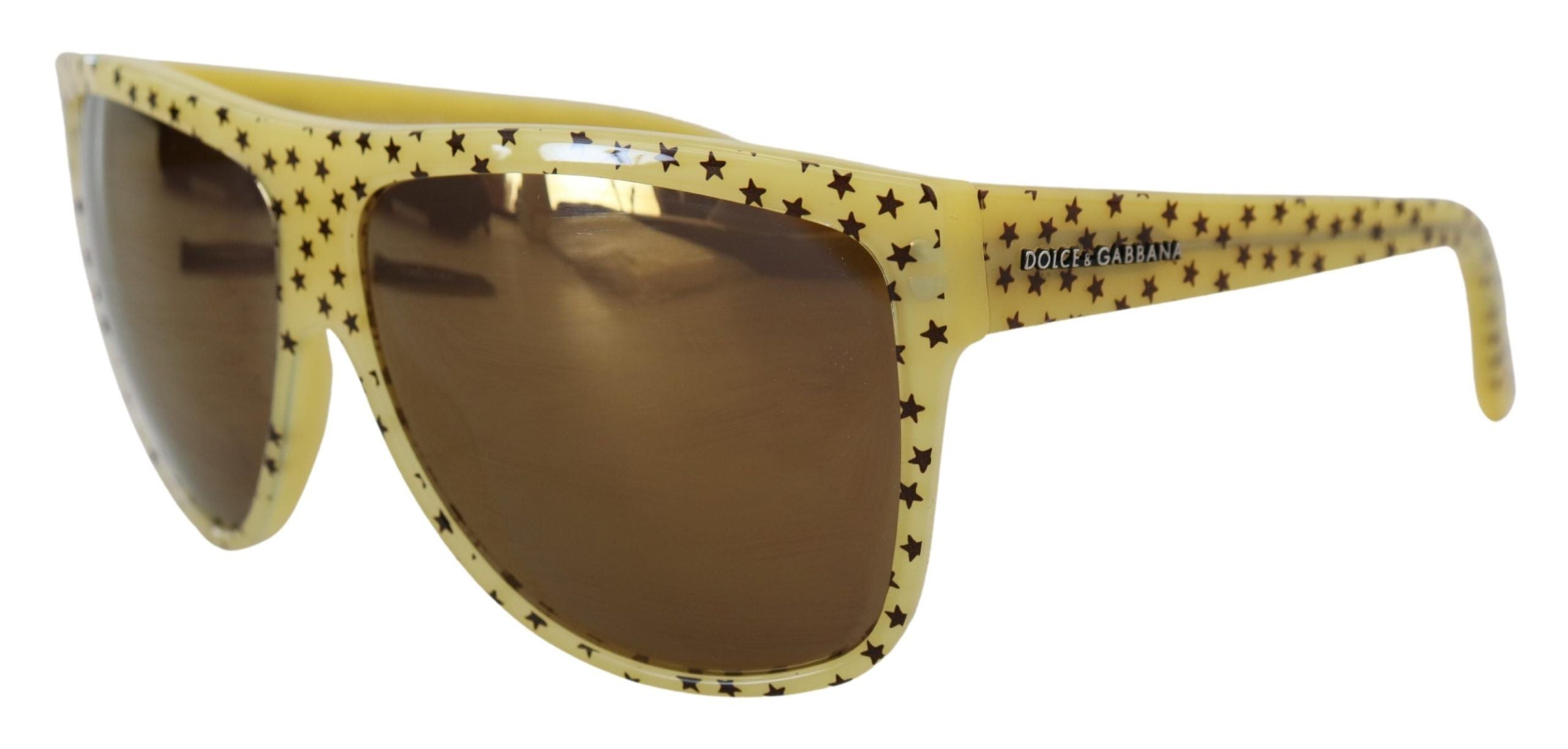 Gula stjärnor Acetat Fyrkantiga Shades DG4125 Solglasögon