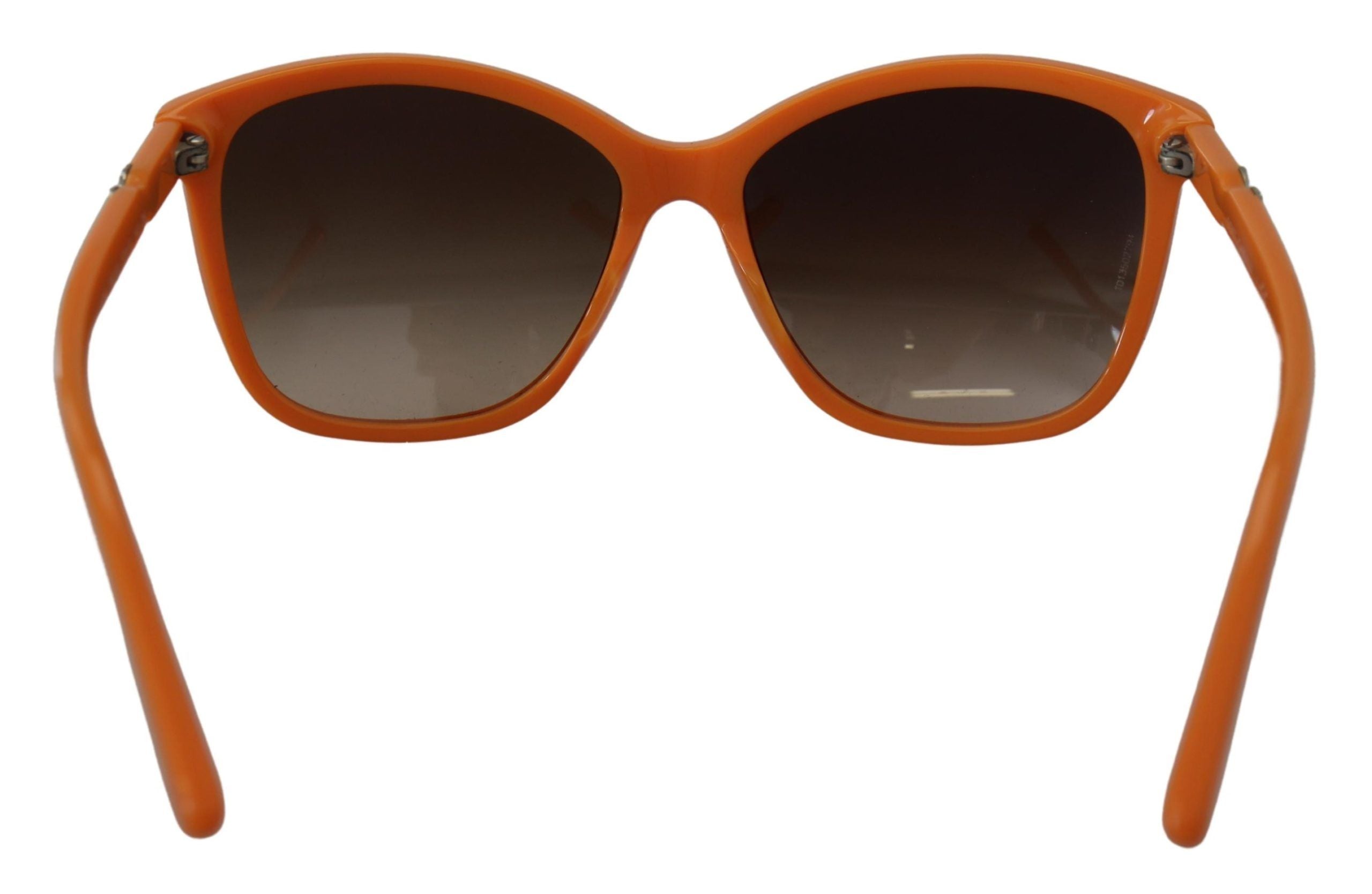 Orangea Acetatbågar Runda Solglasögon DG4170PM