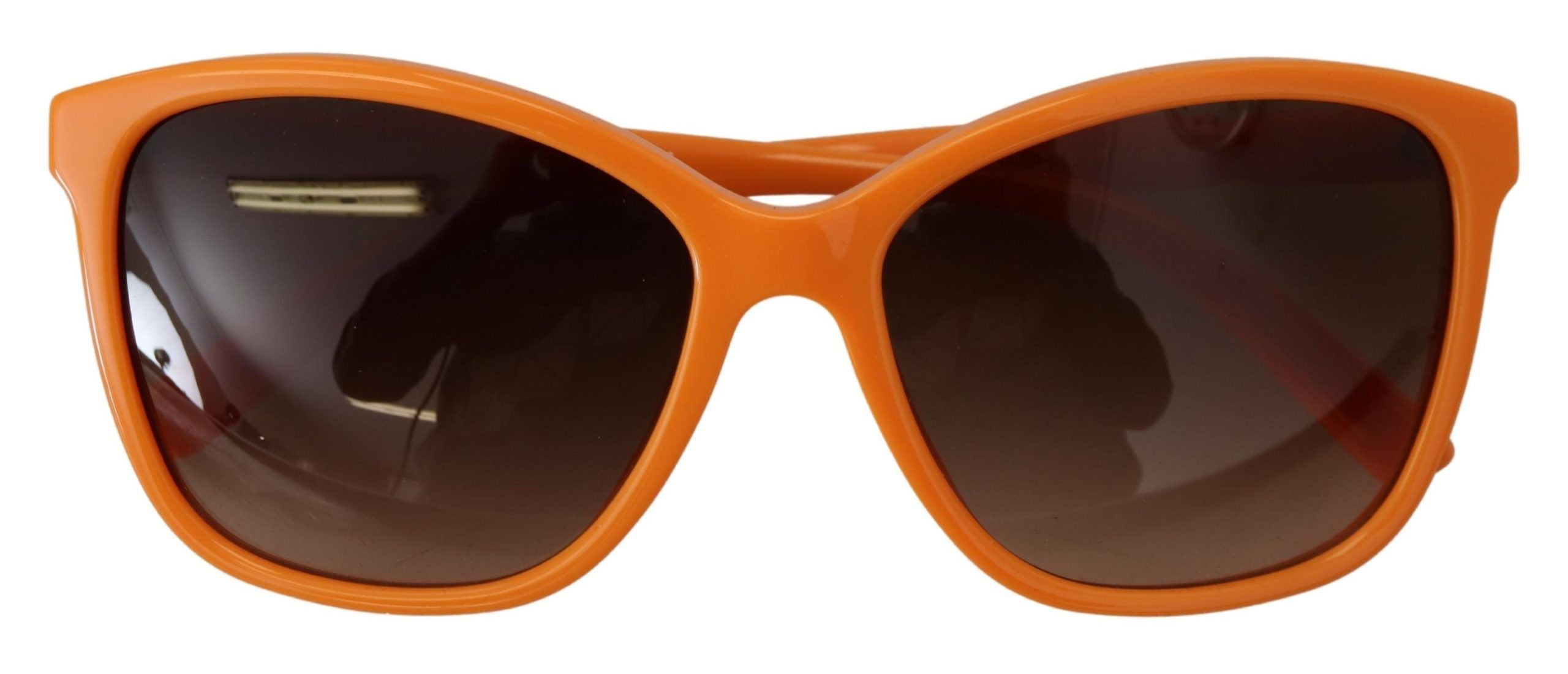 Orangea Acetatbågar Runda Solglasögon DG4170PM