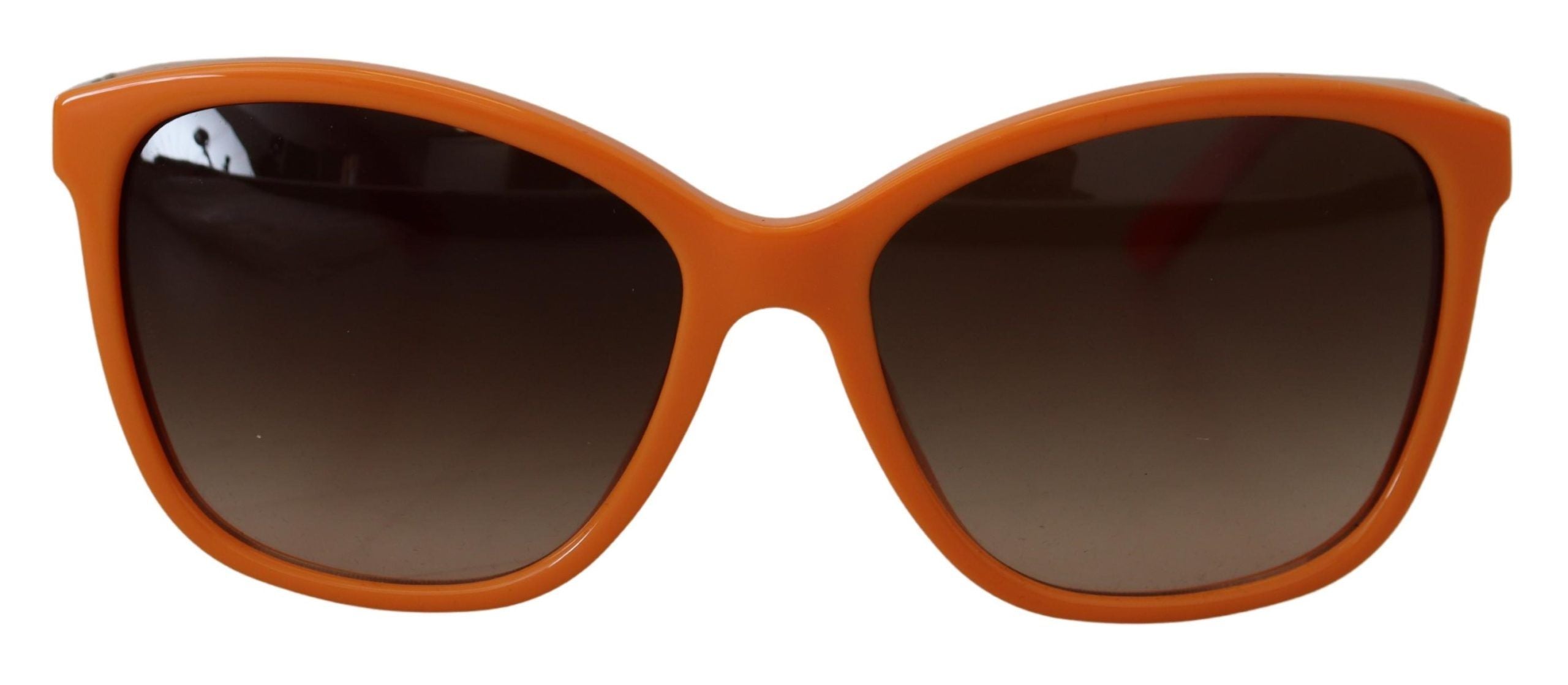 Orangea Acetatbågar Runda Solglasögon DG4170PM