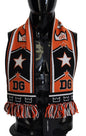 Dolce & Gabbana Multicolor DG Logo Printed Men Neck Wrap Shawl Scarf