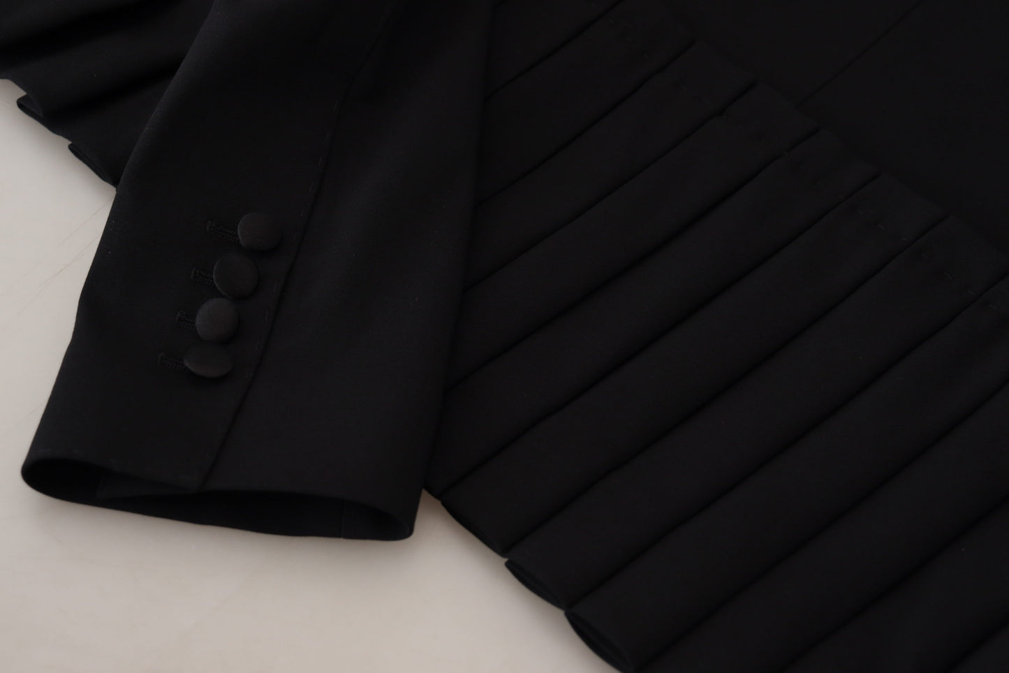 Dolce &amp; Gabbana svart enkeltspent blazer i ulljakke