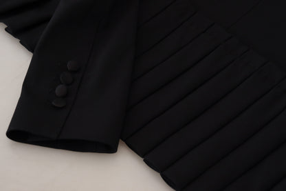 Dolce &amp; Gabbana svart enkeltspent blazer i ulljakke
