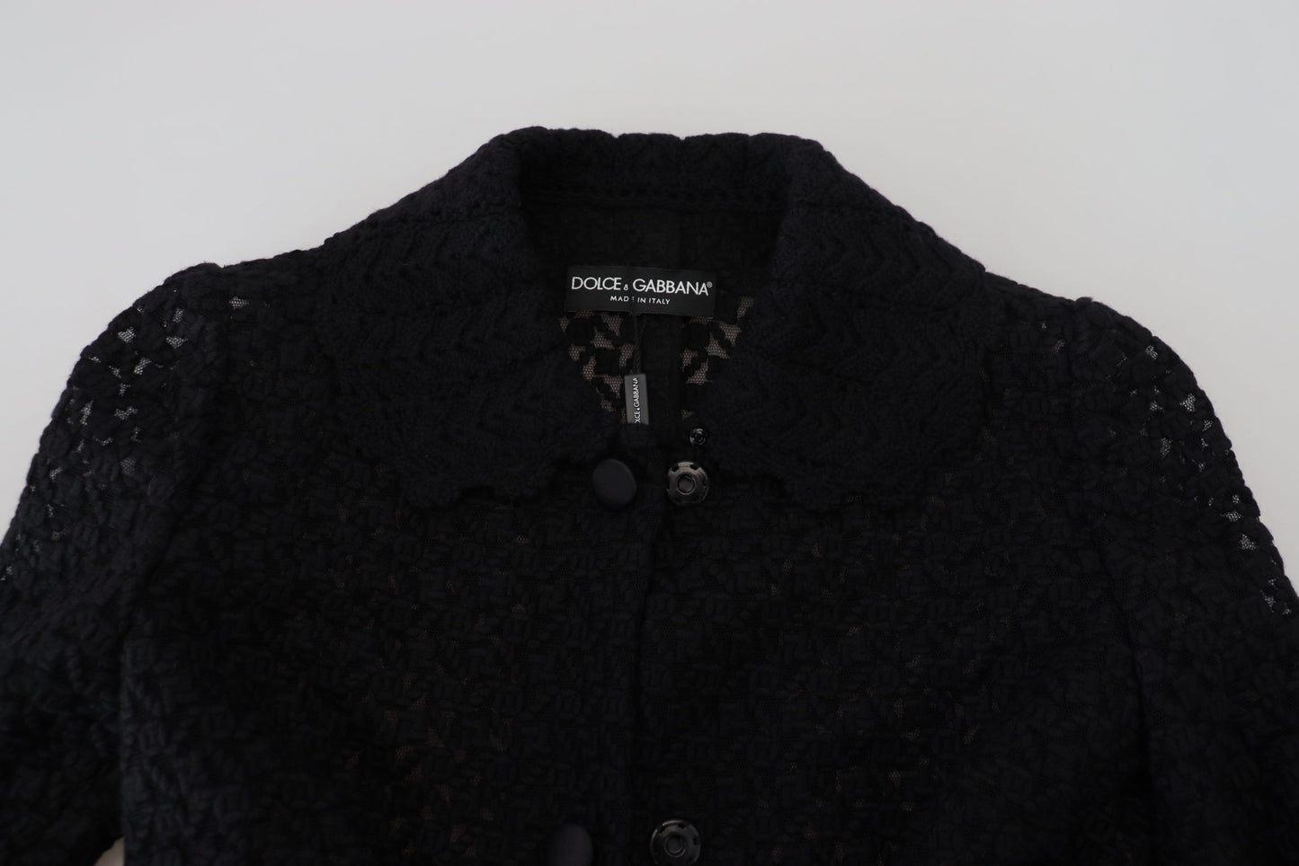 Dolce &amp; Gabbana Svart Lång Kavaj i Bomull