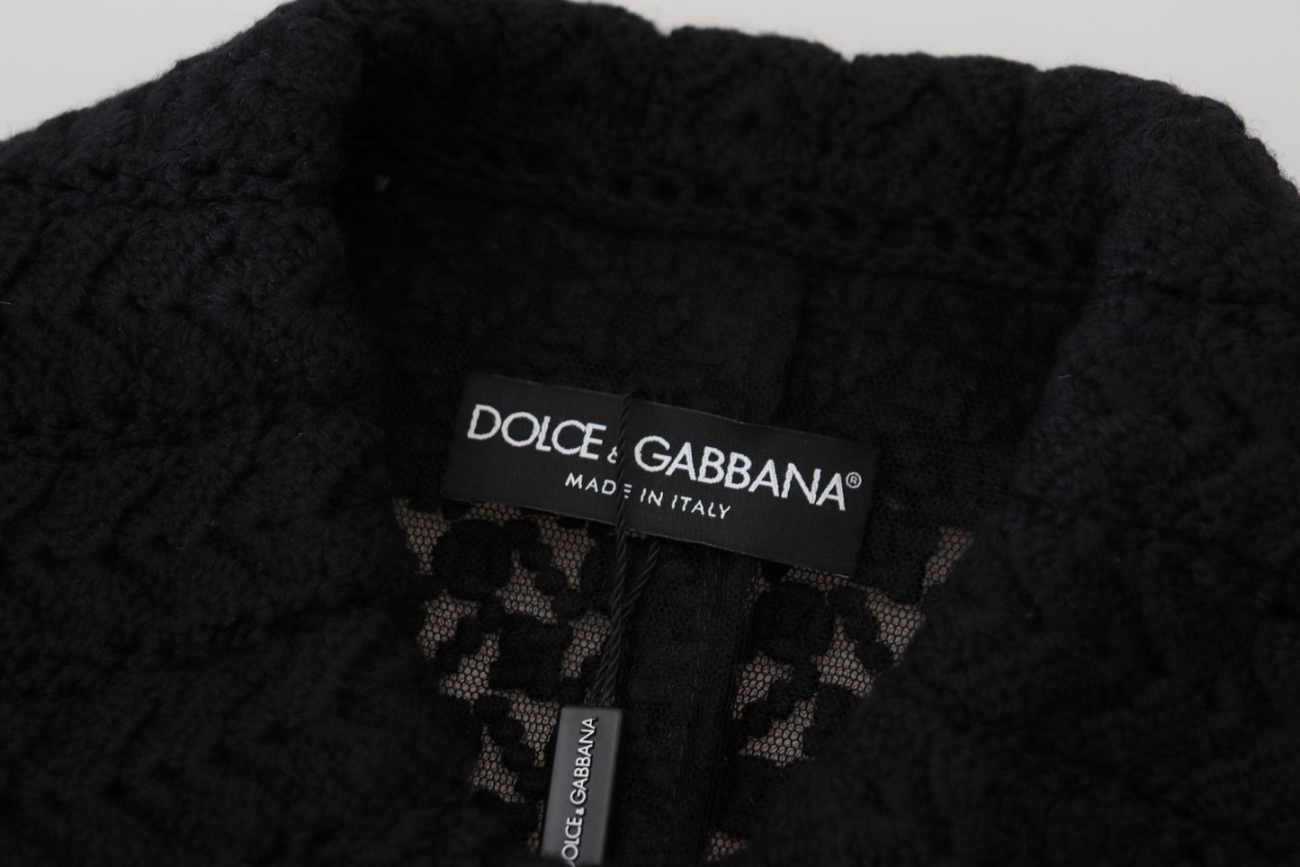 Dolce &amp; Gabbana Svart Lång Kavaj i Bomull