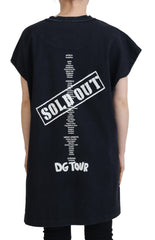 Dolce & Gabbana Black D&G Fashion Round Neck Cotton T-shirt