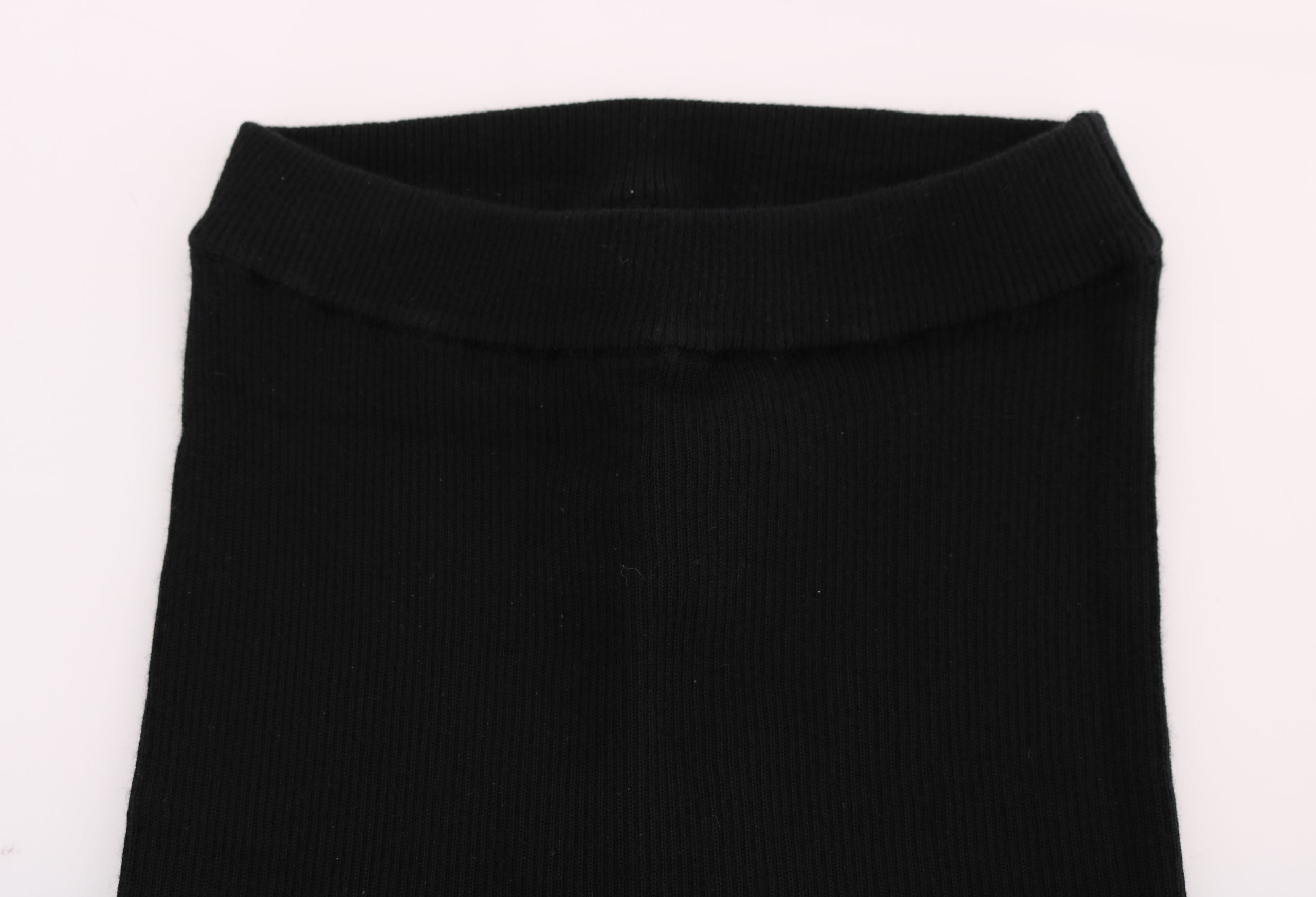 Svarta Slim Fit Dam Kashmirbyxor