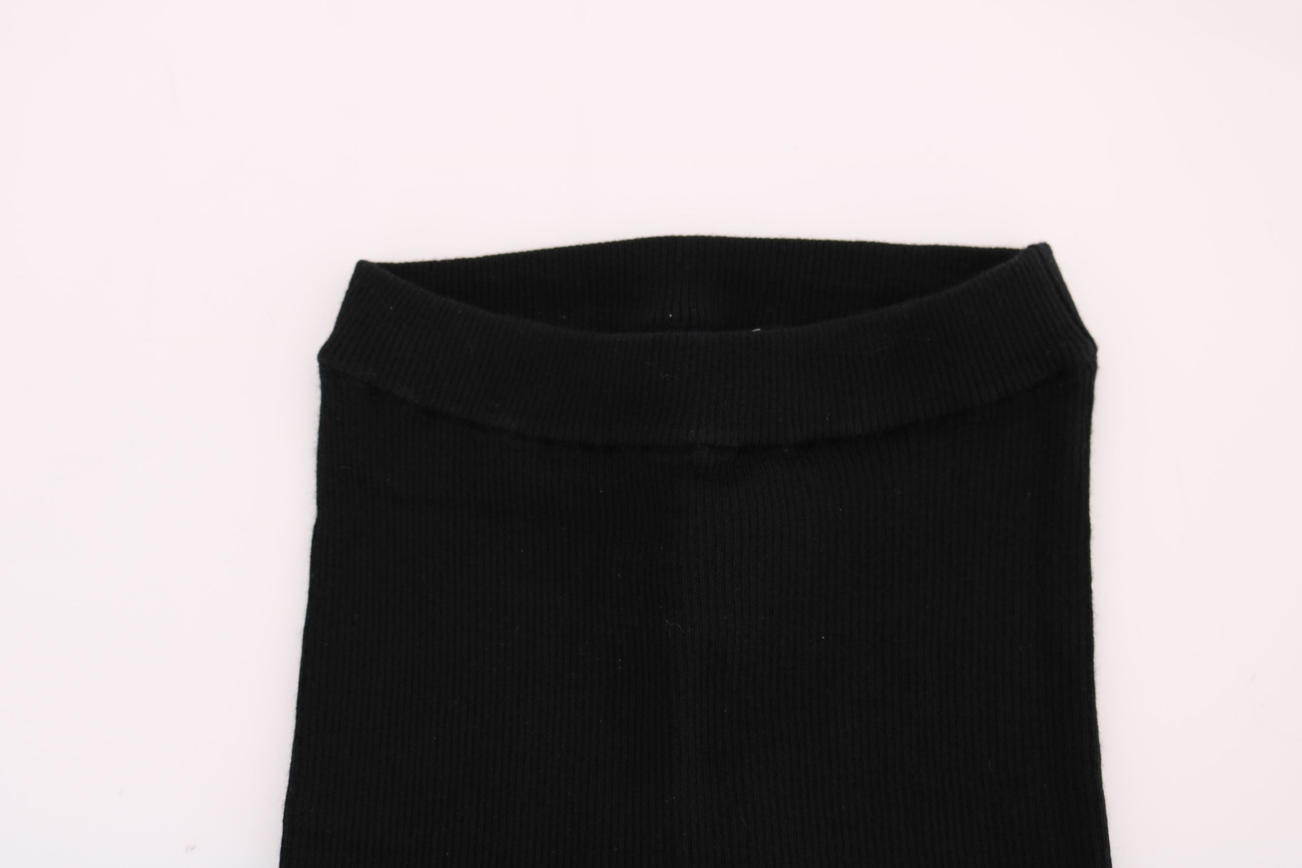 Svarta Slim Fit Dam Kashmirbyxor
