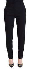 Dolce & Gabbana Black High Waist Women Pants