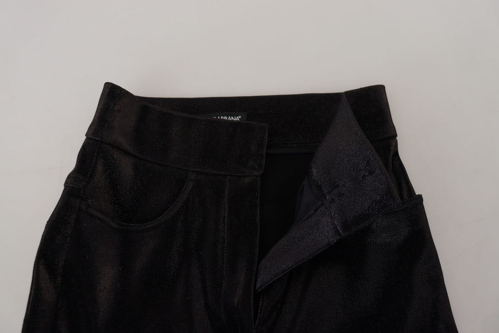 Svarta skinny jeans i tvättad bomull