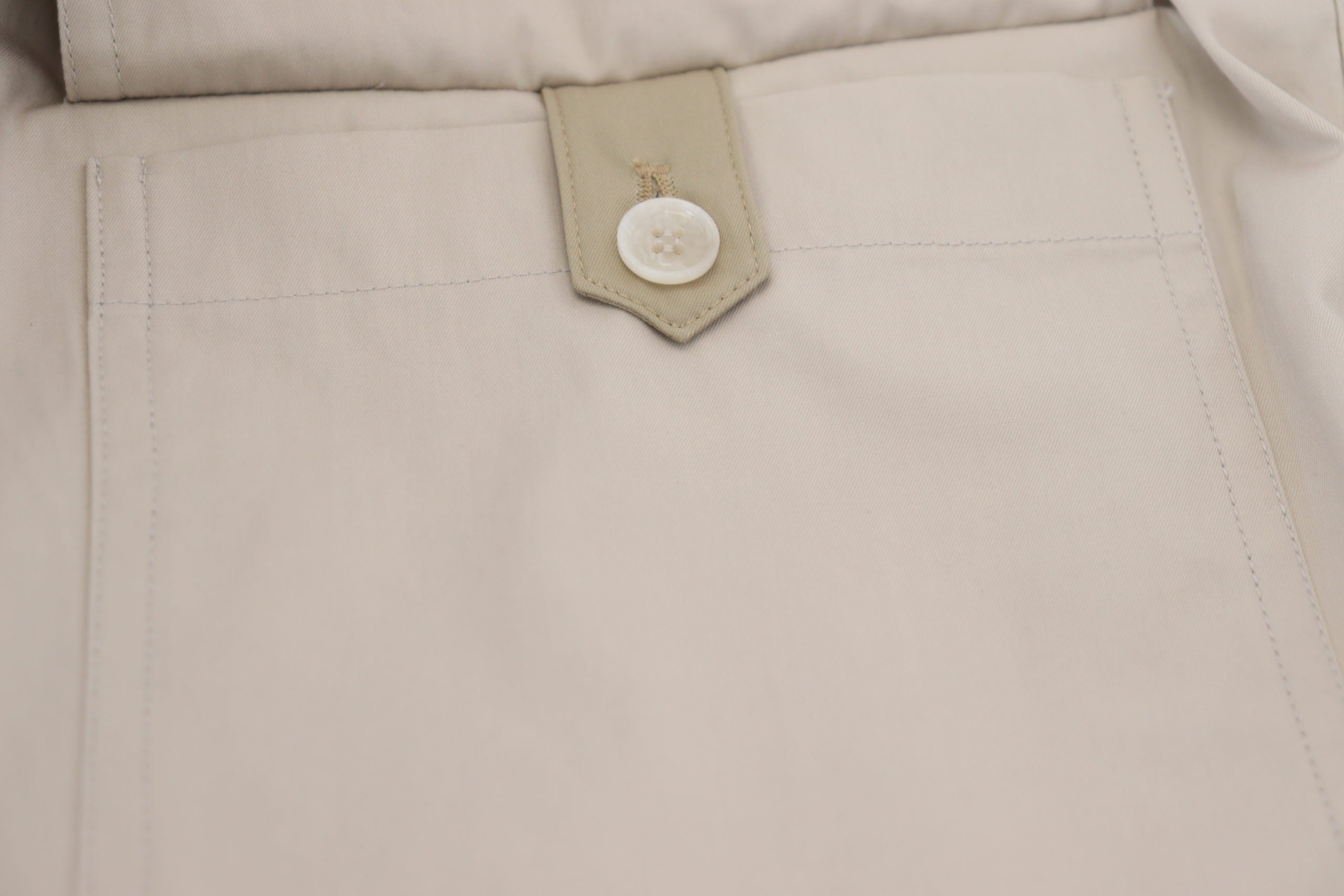 Beige bomullsbyxor för kvinnor
