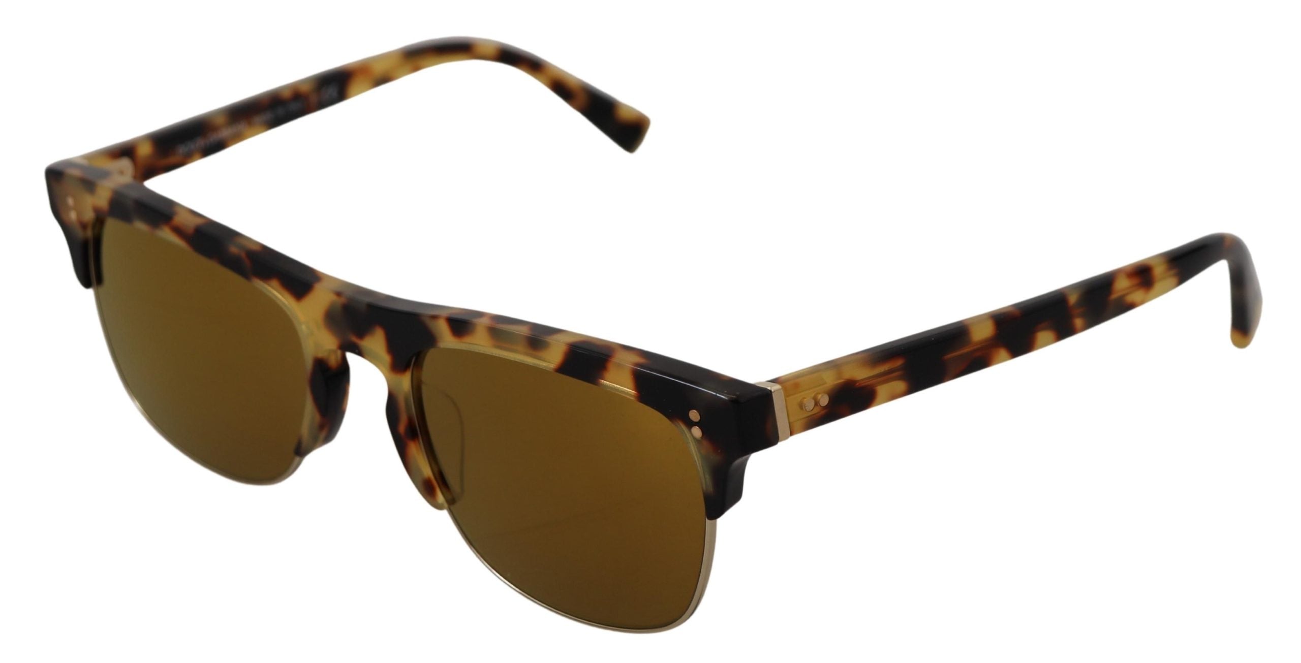 Bruna Guld Acetat Havana DG430A Solglasögon