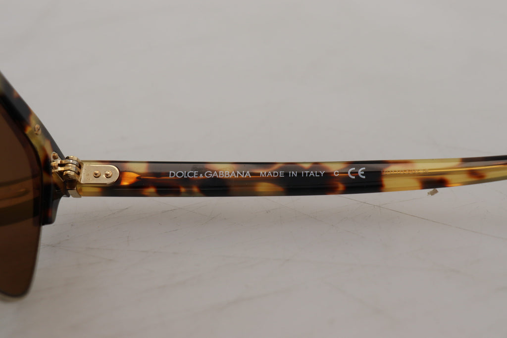 Bruna Guld Acetat Havana DG430A Solglasögon