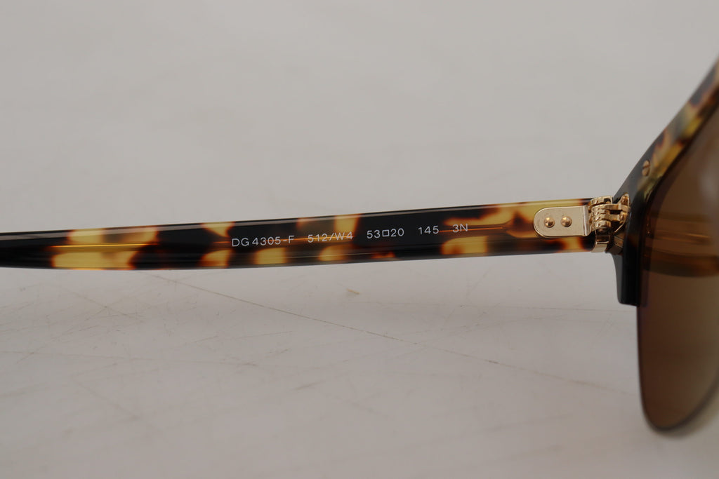 Bruna Guld Acetat Havana DG430A Solglasögon