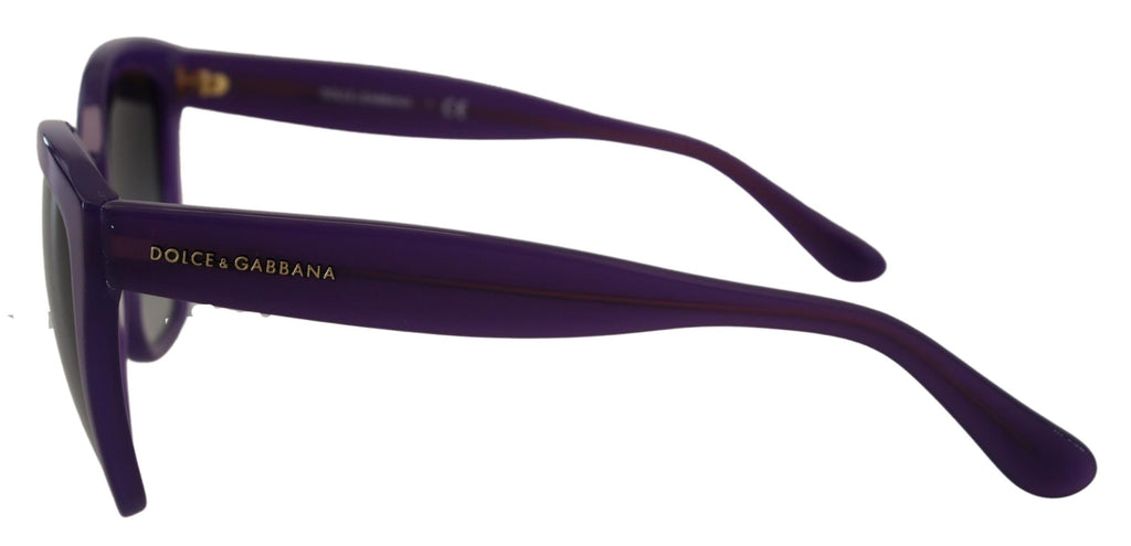 Lila Acetat Fyrkantiga Helbågade DG4240 Solglasögon
