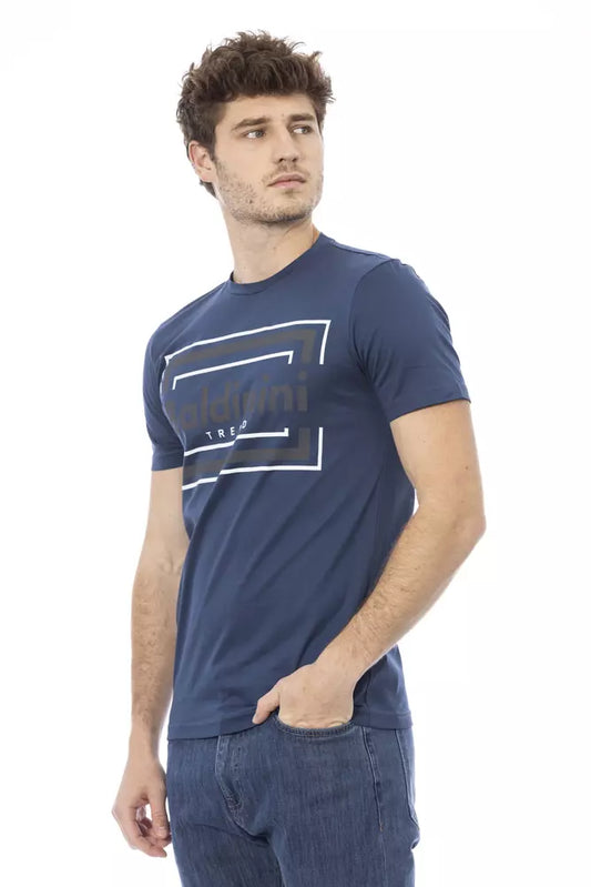 Baldinini Trend Blue Cotton Men's T-Shirt