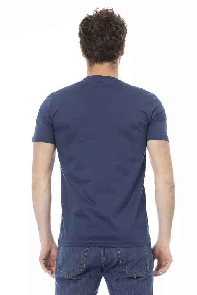 Baldinini Trend Blue Cotton Men's T-Shirt