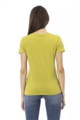 Trussardi Action "Green Cotton Women T-Shirt"