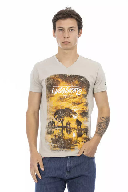 Trussardi Action Beige Bomull Herre T-skjorte