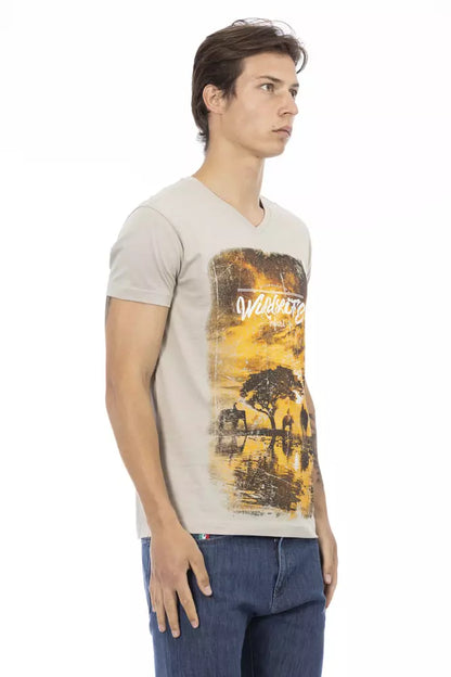 Trussardi Action Beige Bomull Herre T-skjorte
