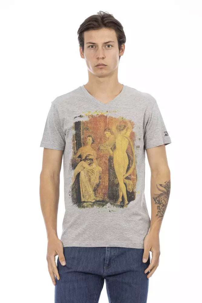Trussardi Action Gray Cotton Men's T-Shirt