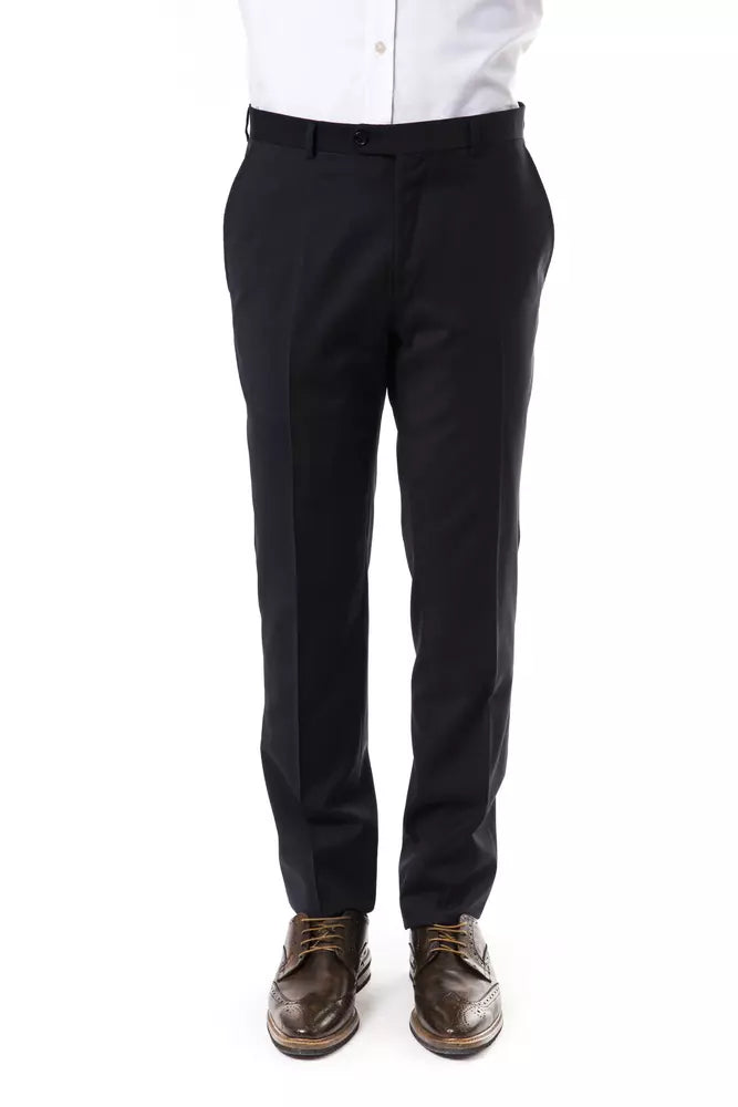 Uominitaliani Gray Wool Men's Suit Pant