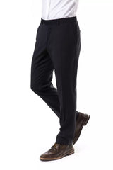 Uominitaliani Gray Wool Men's Suit Pant