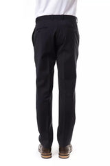 Uominitaliani Gray Wool Men's Suit Pant