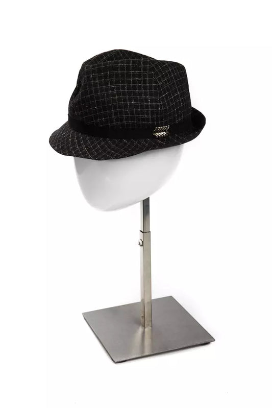 BYBLOS Svart Virgin Wool Damhatt