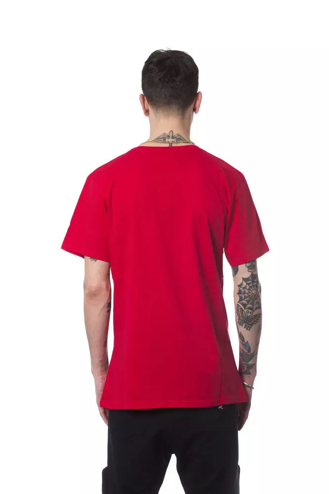 Nicolo Tonetto Röd Bomull Herr T-shirt