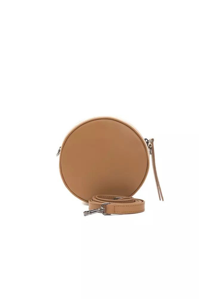 Brun crossbody-veske i skinn til dame
