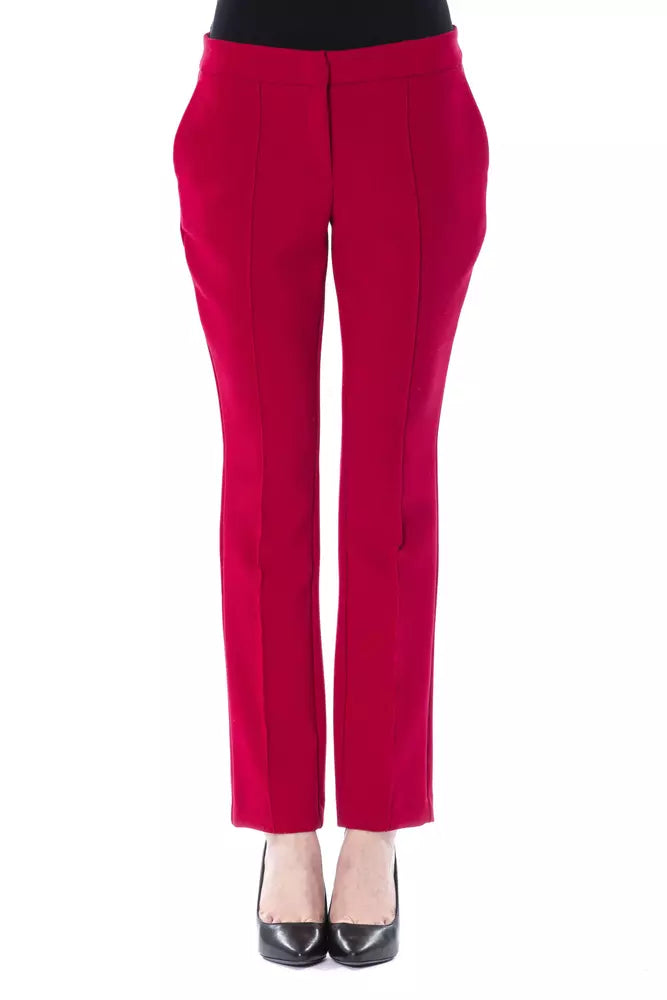 Fuchsia polyester dambyxor
