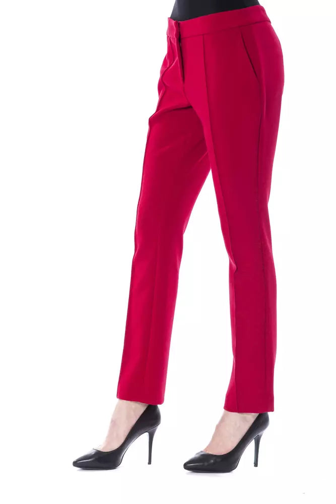 Fuchsia polyester dambyxor