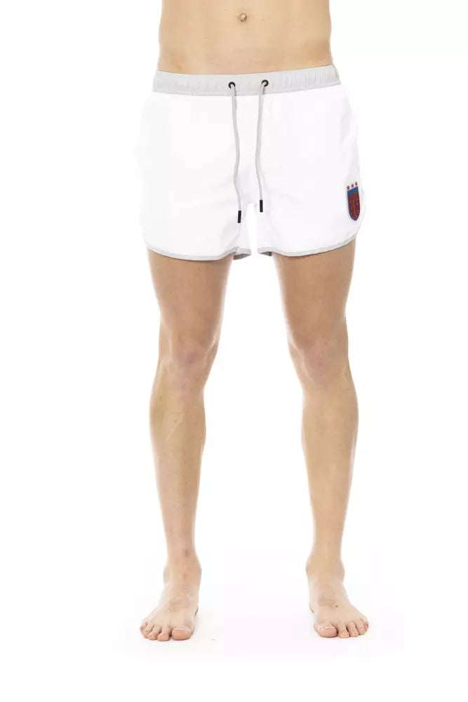 Vita polyester herr badshorts