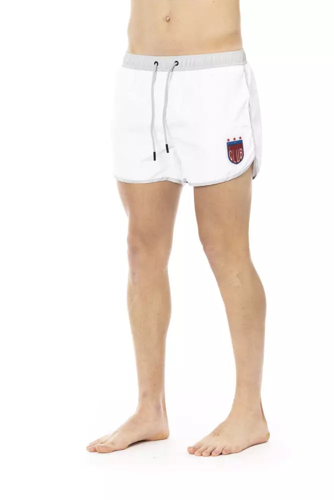 Vita polyester herr badshorts