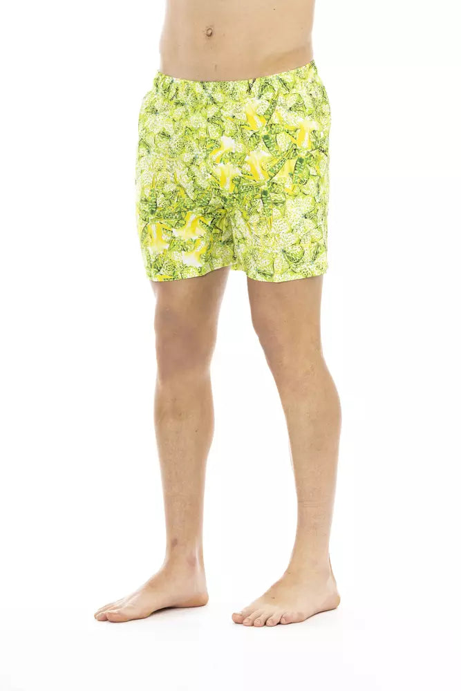 Grön polyester herr badkläder kort