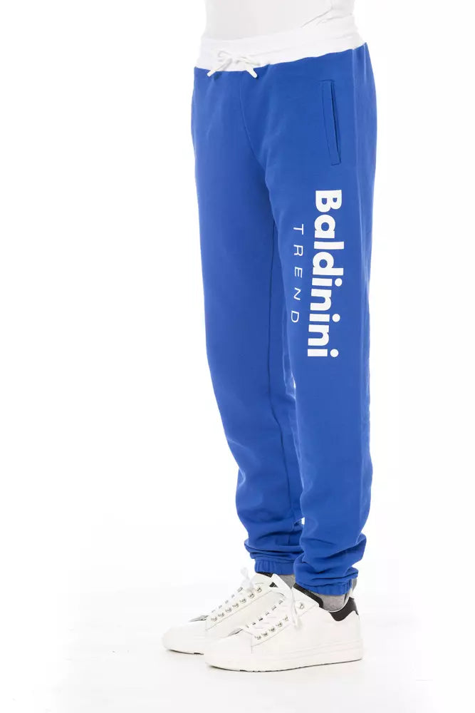 Baldinini Trend Blå Bomull Herr Sportbyxor