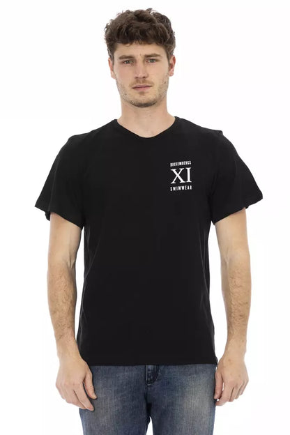 Bikkembergs svart bomulls-T-shirt för män