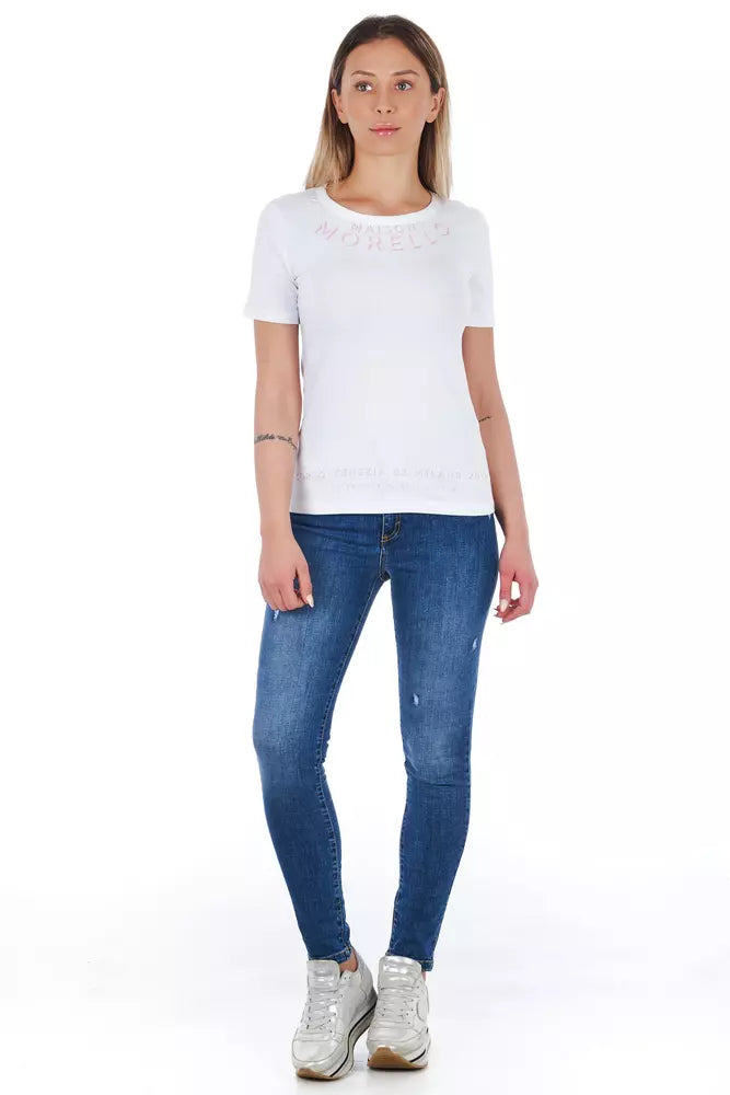 Blå andra fibrer damjeans