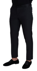 Dolce & Gabbana Black Wool Men Formal Pants