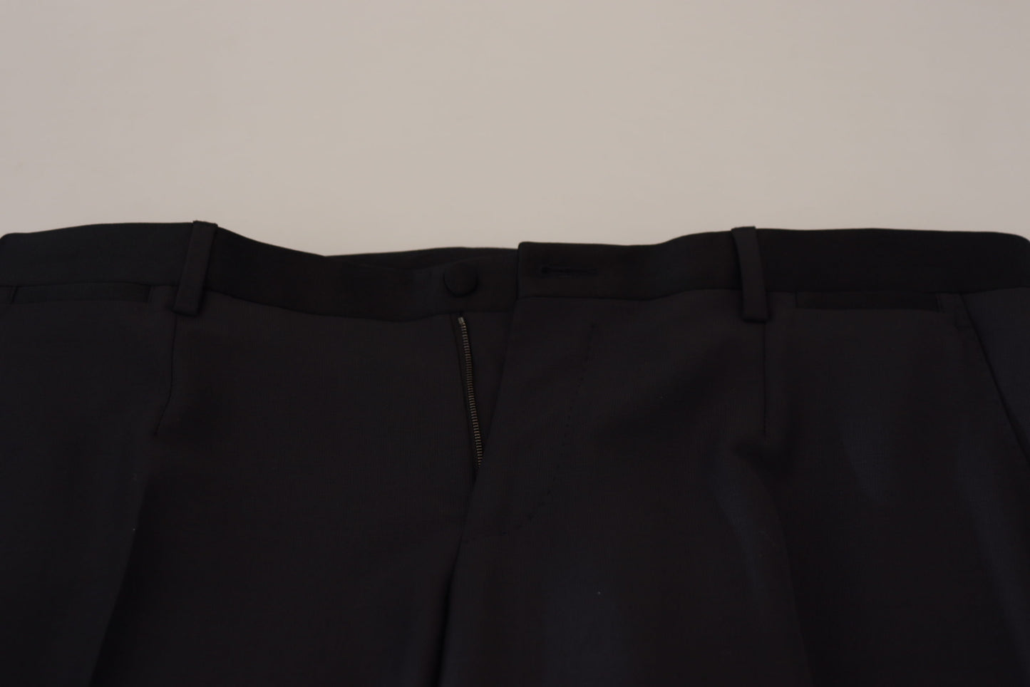 Dolce &amp; Gabbana svarta ullbyxor för män