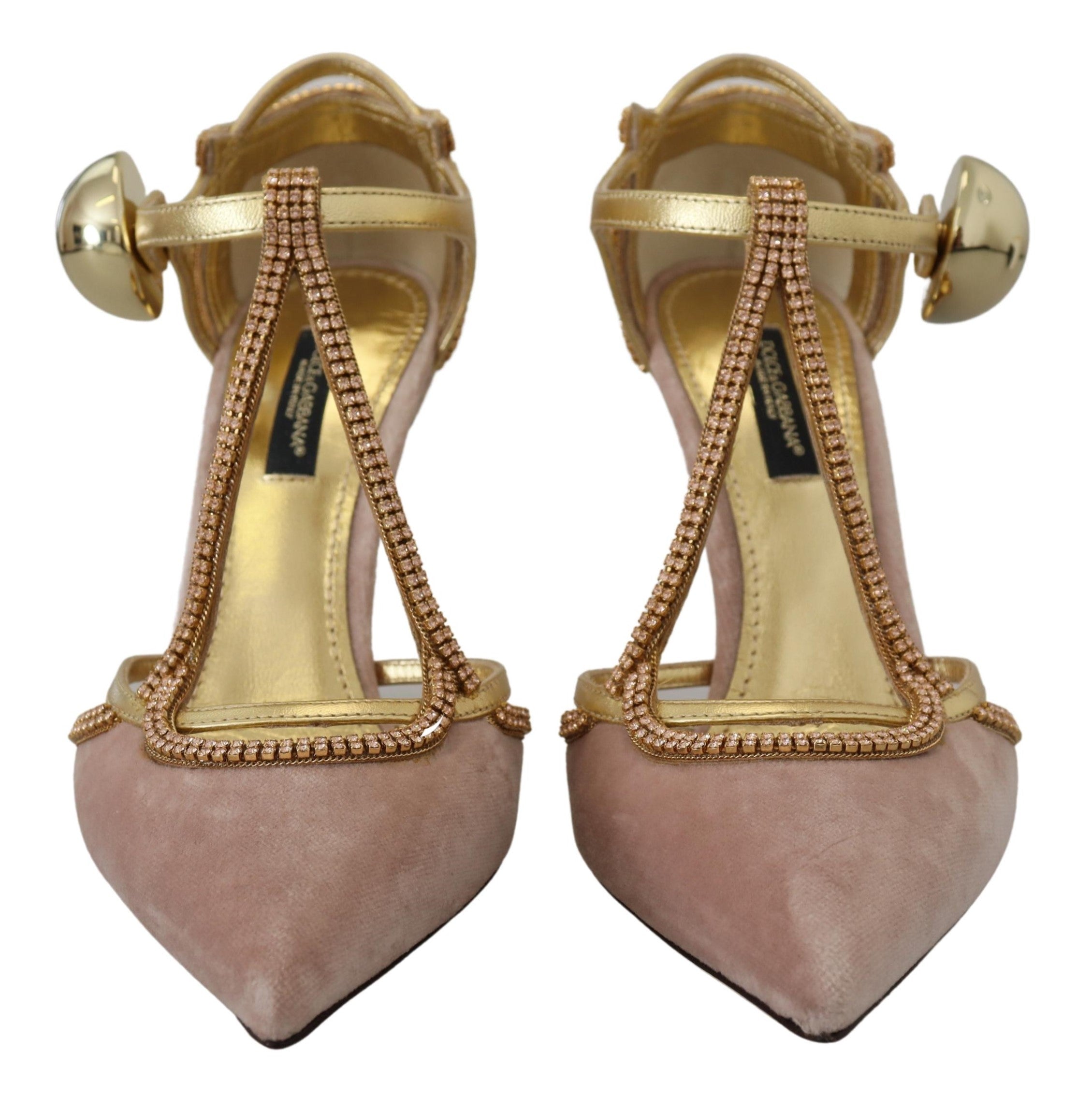 Rosa Kristall T-rem Klackskor Pumps