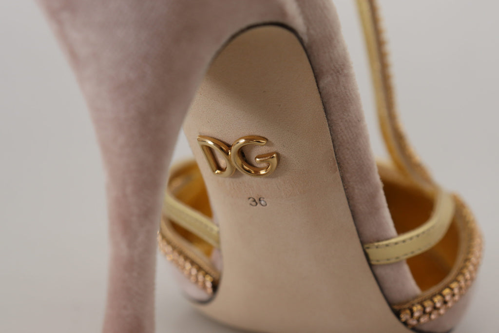 Rosa Kristall T-rem Klackskor Pumps