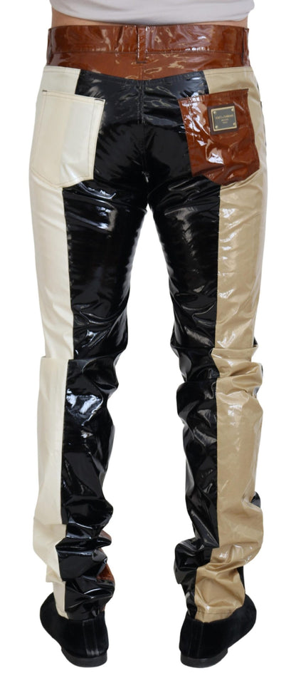 Dolce &amp; Gabbana Flerfärgade Shining Slim Fit Herrjeans