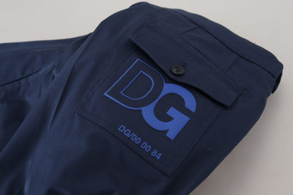 Dolce &amp; Gabbana Blå Bomull Herrbyxor