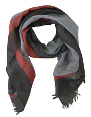 Costume National Multicolor Cotton Shawl Wrap Scarf