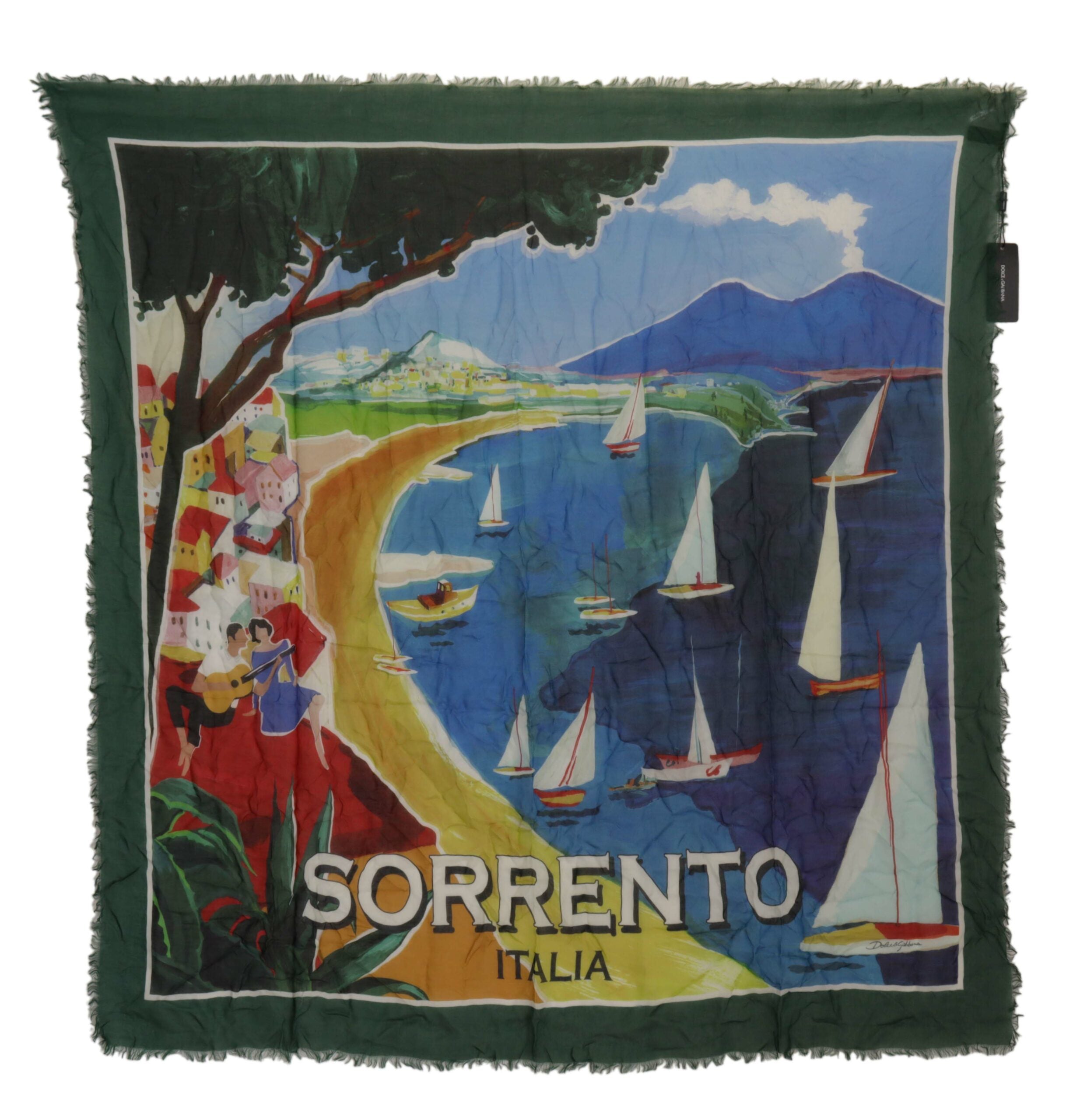 Flerfärgad Sorrento DG Sjal Franshalsduk