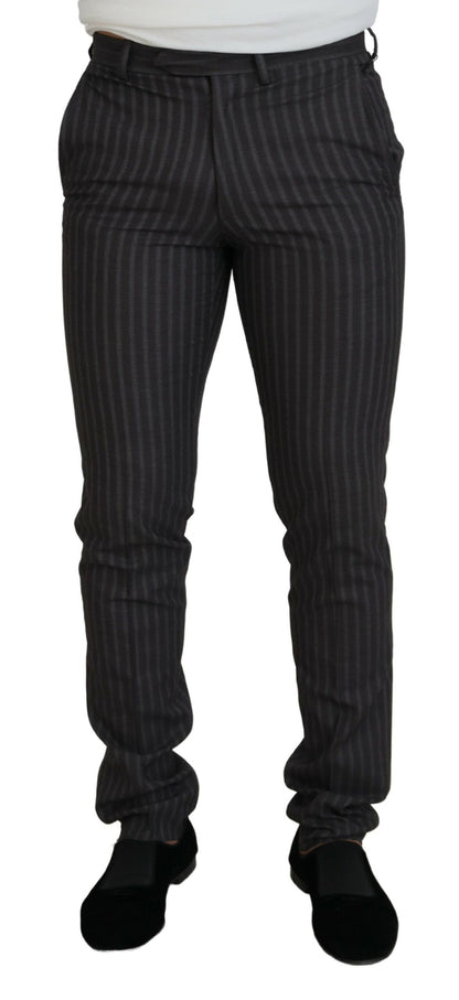 BENCIVENGA Bruna Randiga Slim Fit Herrbyxor