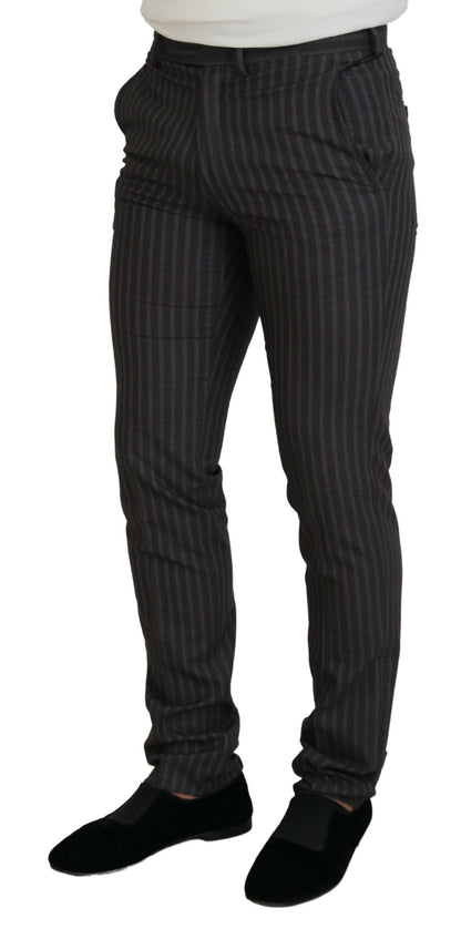 BENCIVENGA Bruna Randiga Slim Fit Herrbyxor